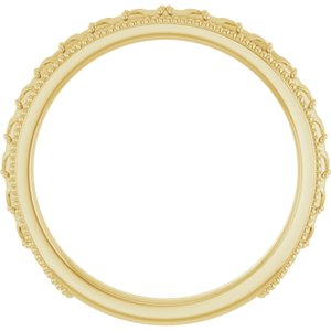 Milgrain Sculptural Comfort-Fit Band