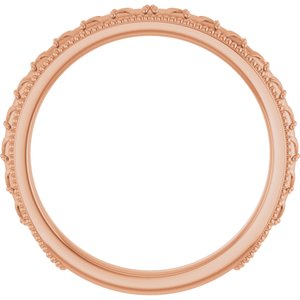 Milgrain Sculptural Comfort-Fit Band