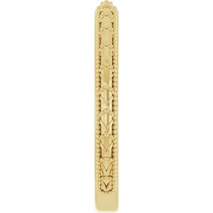 Milgrain Sculptural Comfort-Fit Band