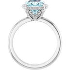 Beaded Solitaire Ring
