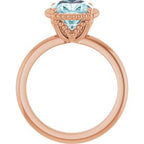 Beaded Solitaire Ring