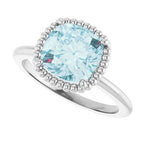 Beaded Solitaire Ring
