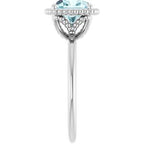 Beaded Solitaire Ring
