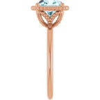Beaded Solitaire Ring
