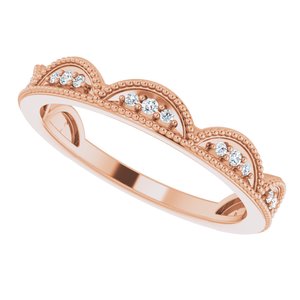 Accented Stackable Crown Ring