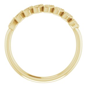 Granulated Leaf Ring