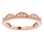 Accented Stackable Crown Ring