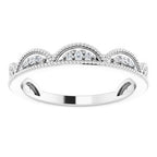 Accented Stackable Crown Ring