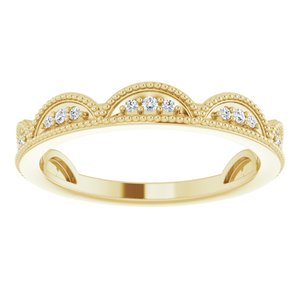 Accented Stackable Crown Ring