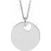 Engravable Pierced Heart or Star Necklace or Pendant