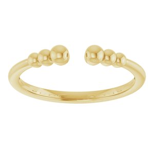 Negative Space Beaded Ring