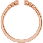 Negative Space Beaded Ring