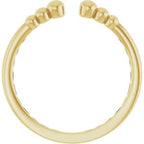 Negative Space Beaded Ring