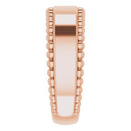 Engravable Beaded Ring
