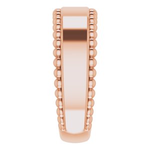 Engravable Beaded Ring
