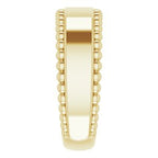 Engravable Beaded Ring