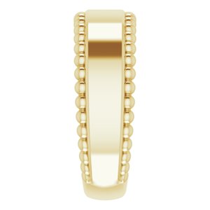 Engravable Beaded Ring
