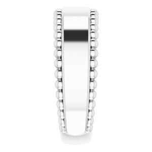Engravable Beaded Ring