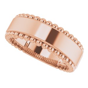 Engravable Beaded Ring