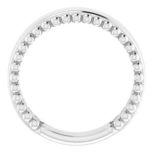 Engravable Beaded Ring