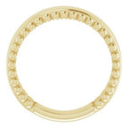 Engravable Beaded Ring