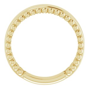 Engravable Beaded Ring