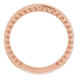 Engravable Beaded Ring