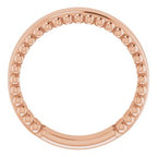 Engravable Beaded Ring