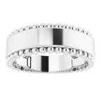 Engravable Beaded Ring