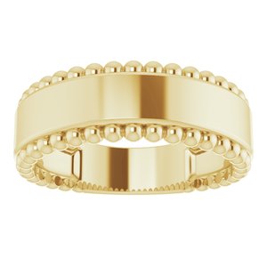 Engravable Beaded Ring