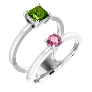 Accented Negative Space Ring
