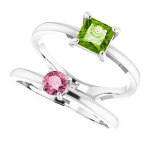 Accented Negative Space Ring