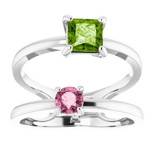 Accented Negative Space Ring
