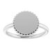 Engravable Beaded Signet Ring