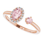 Accented Halo-Style Ring