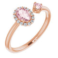 Accented Halo-Style Ring
