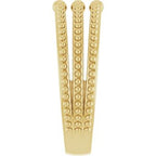 Beaded Negative Space Ring