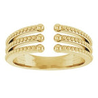 Beaded Negative Space Ring
