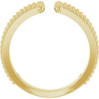 Beaded Negative Space Ring
