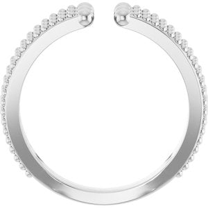 Beaded Negative Space Ring