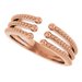 Beaded Negative Space Ring