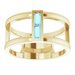 Baguette Negative Space Ring