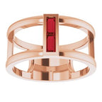 Baguette Negative Space Ring