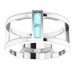 Baguette Negative Space Ring