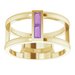 Baguette Negative Space Ring