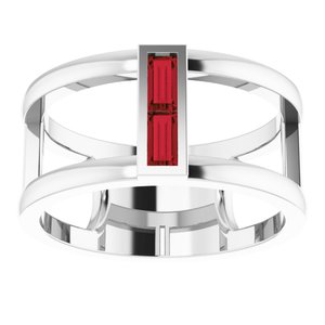 Baguette Negative Space Ring