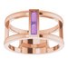 Baguette Negative Space Ring
