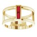 Baguette Negative Space Ring