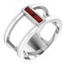 Baguette Negative Space Ring