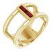 Baguette Negative Space Ring